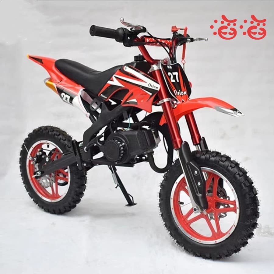 [2025] 49CC Kids Off-Road Motorcycle, Two-Stroke Gasoline Mini Quad ATV, Beach Vehicle, Gold Arrow