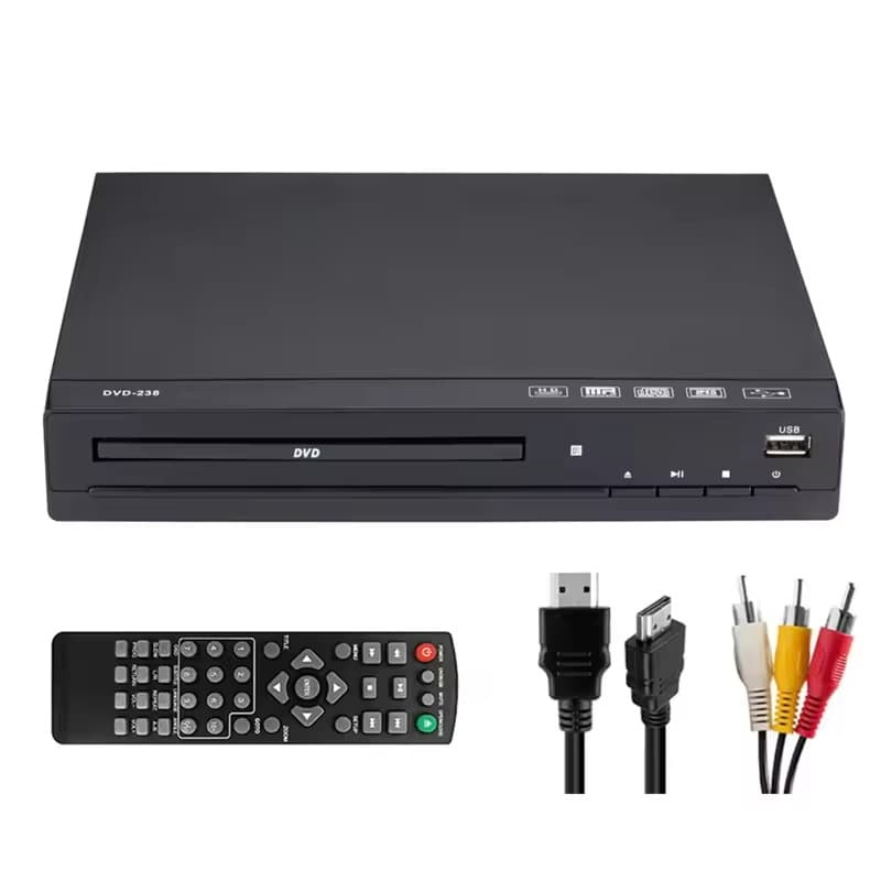 DVD238 HD DVD Player EVD Player Mini CD Player for Kids VCD