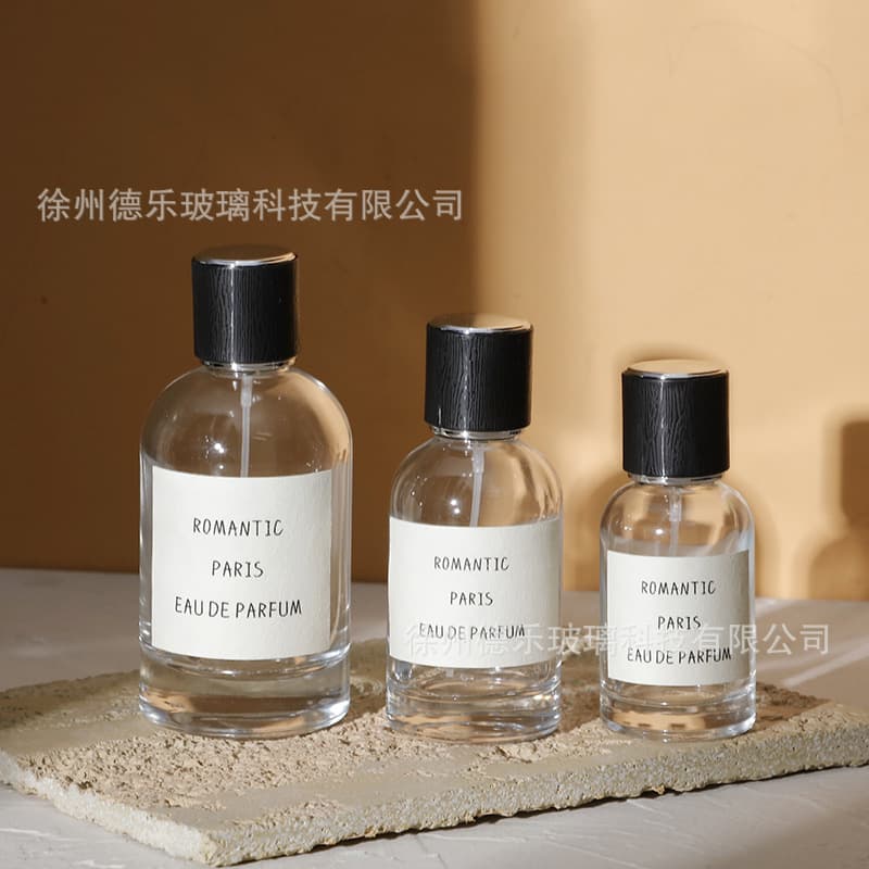 Wholesale 30ml 50ml 100ml Perfume Bottle Clear Simple Perfume Refill Bottle Thickened Glass Perfume Spray Bottle