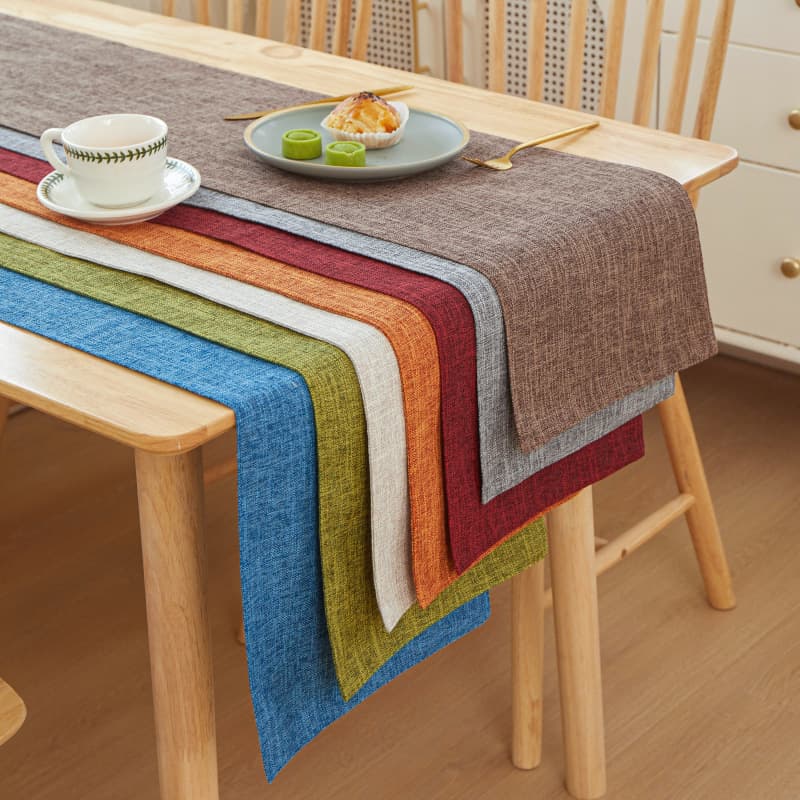 Nantong Home Textile Manufacturers Are Recruiting Agents for Ready-Made Double-Sided Exquisite Workmanship Table Flags, American-Style High-End Chinese-Style Tea Mats