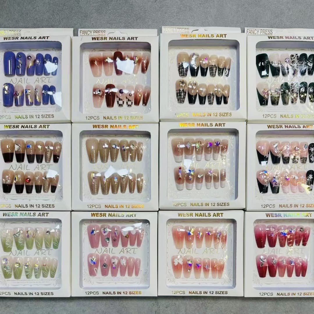 Nail Sheets, Fake Nail Stickers, Adhesive Nail Decals, Peelable for Students and Adults to Shine