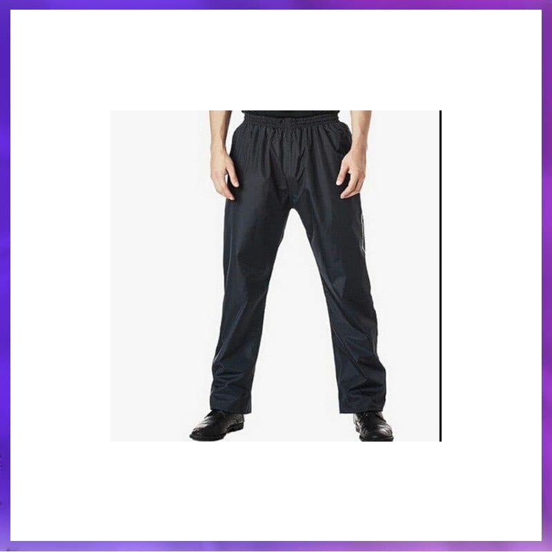 WG6Q Rain Pants Single Piece Waterproof for Men and Women, Double-Layer Breathable and Wear-Resistant for Delivery, Motorcycle, and E-Bike Riding