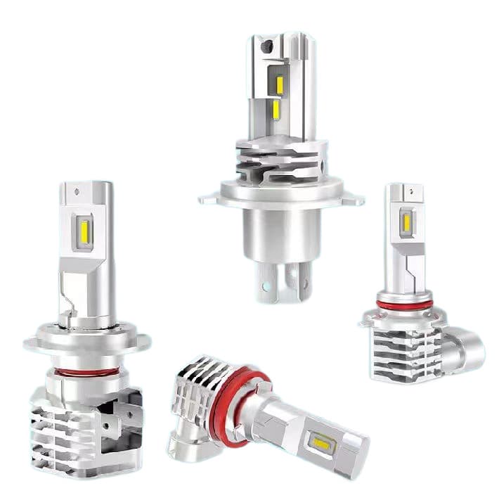 Cross-border Car LED Headlight Motorcycle Three-Claw Light Super Bright White Light Auto Heat Dissipation Damage-Free Installation H4 H11 H7