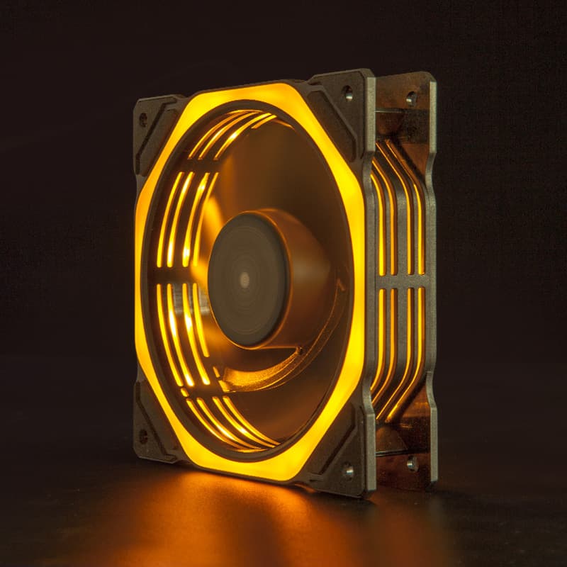 Silent Desktop Computer 12cm Dual-Sided Glowing Spider Star Light RGB Fan 16-Light Tower Case Fan Heat Sink PC Cooling Fan