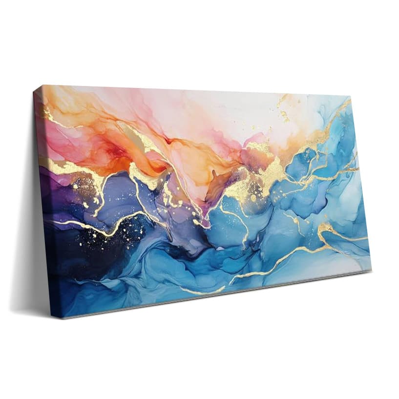 Cross-border Abstract Canvas Art Geometric Canvas Decorative Painting Bedroom Living Room Home Office Decoration Canvas Painting