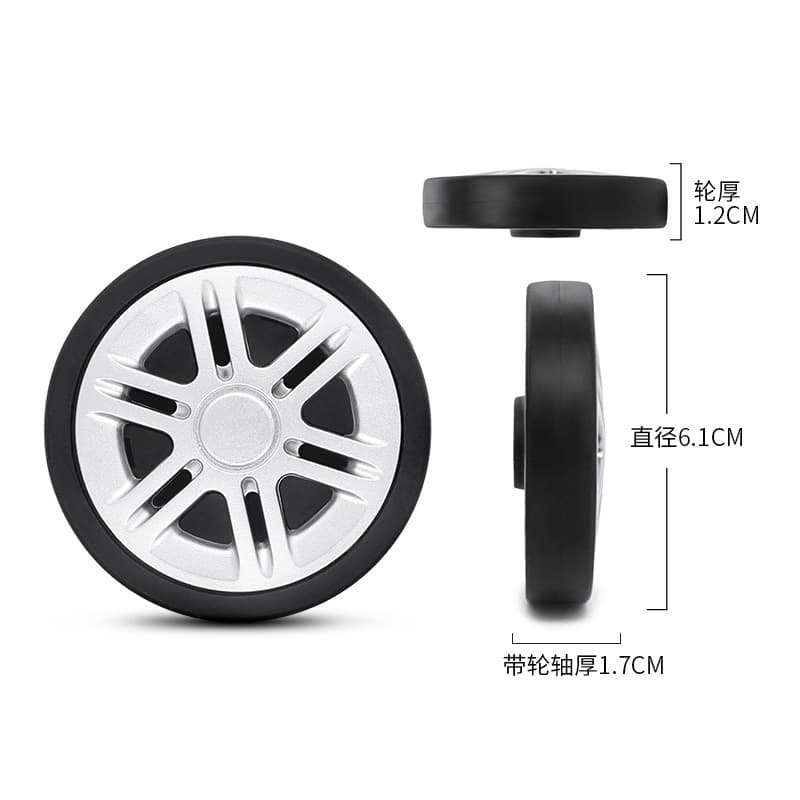 In Stock Luggage Accessories Repair Wheels Replacement Parts Suitcase Universal Wheels