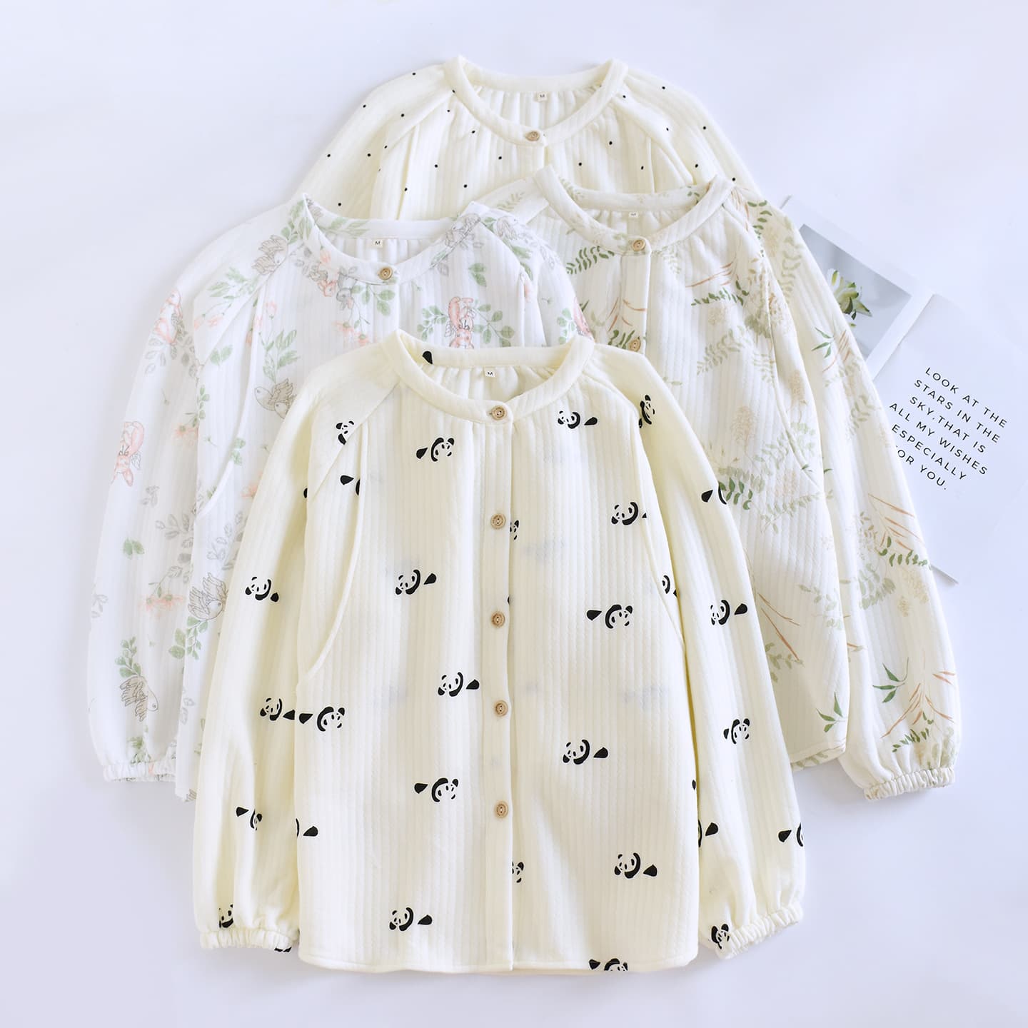 Air Cotton Confinement Clothing Tops Autumn Winter Thickened Warm Maternity Pajamas Nursing Clothes Maternity Tops