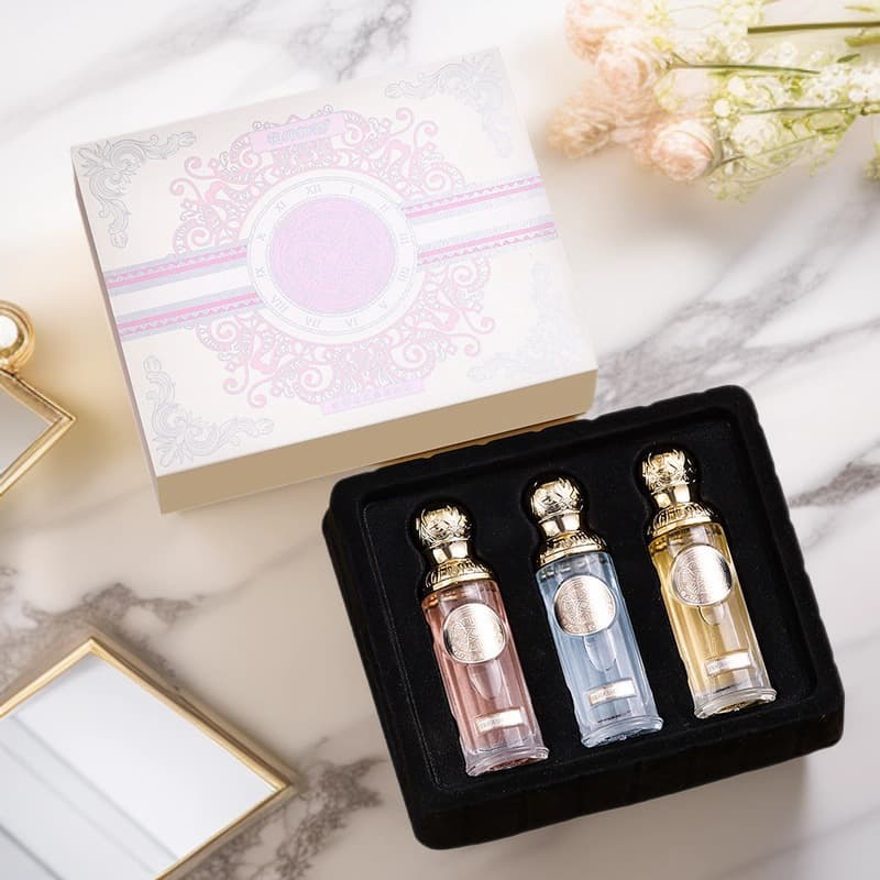 Cross-border Middle Eastern Women's Perfume Long-lasting Fragrance Three-piece Set Oriental Floral Eau de Parfum Luxury Fragrance Set Perfume Wholesale