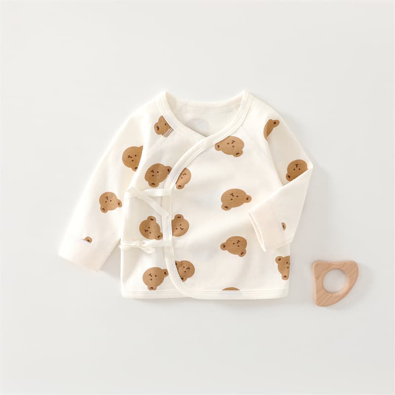 Newborn Baby Clothes Seamless A-Class Pure Cotton 0-6 Months Infant Top Newborn Baby Monk Robe