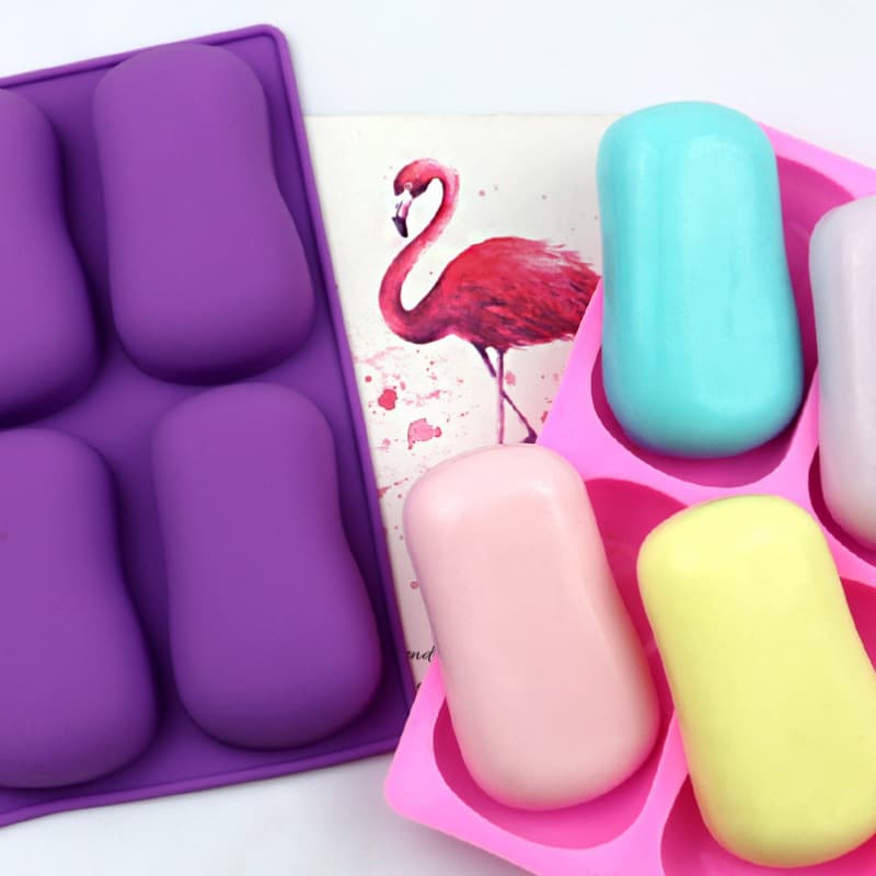 Minghao Manufacturer Classic Silicone Cake Mold Shufujia Shape DIY Handmade Soap Mold Produces 85G/90G Soap