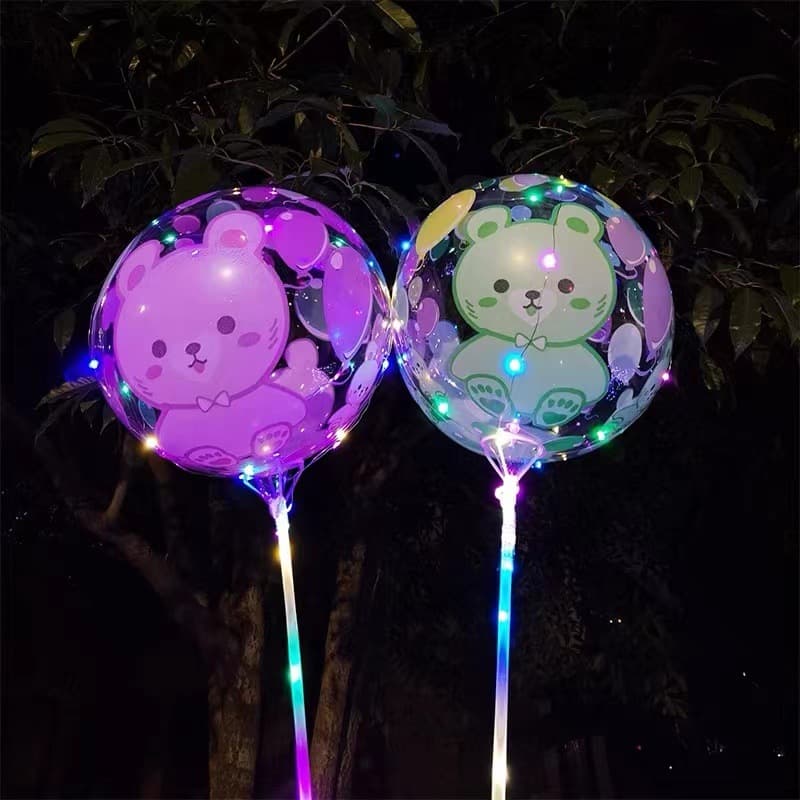 Wholesale 24-inch Cartoon Printed Bubble Ball Skin Hot Selling Glow-in-the-Dark Printed Bubble Ball