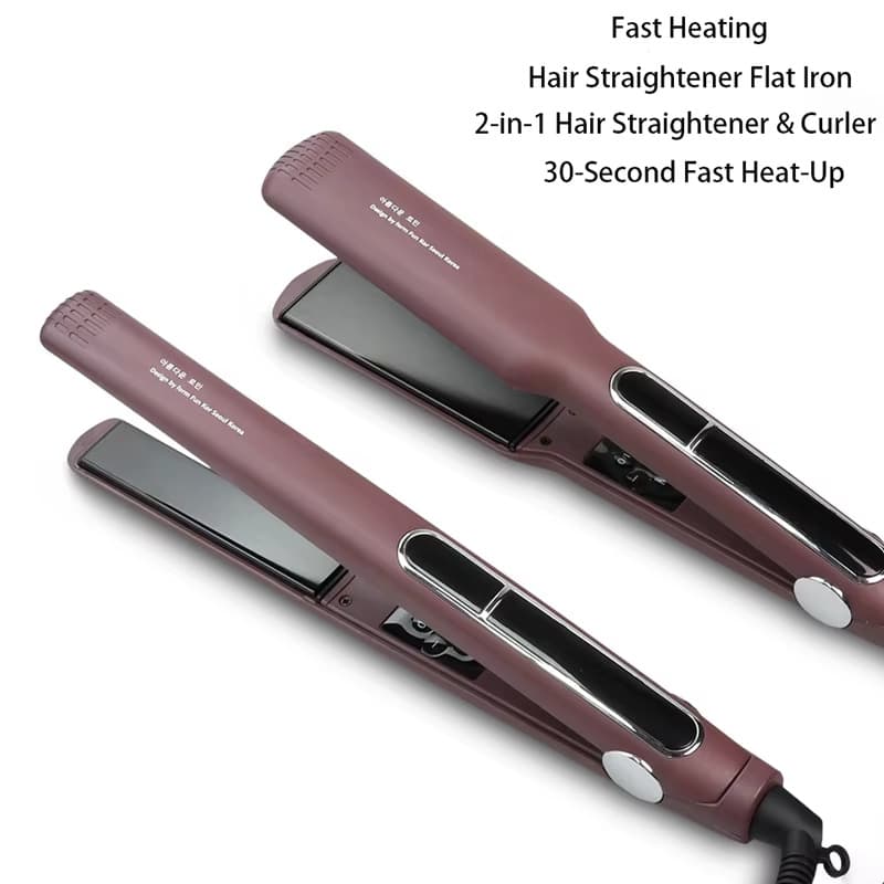 Export Hair Straightener, New Waterproof Flat Iron, Straightening and Curling 2-in-1 Curling Iron, Hair Straightener for Salon and Home Use, Wholesale