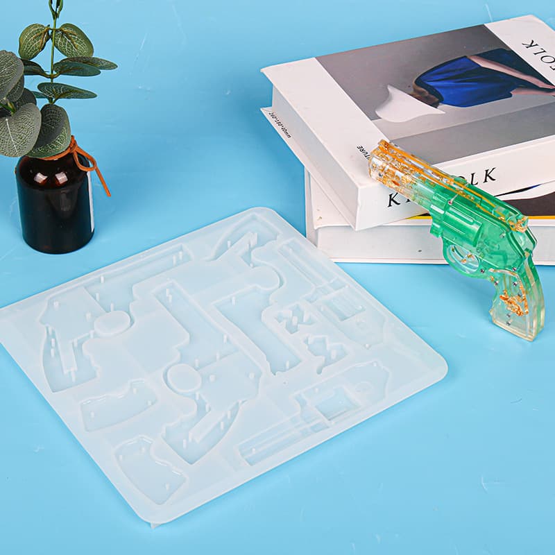 DIY Epoxy Resin Mold Revolver Rubber Mold Silicone Mold Handmade Soap DIY Jewelry