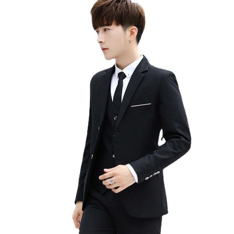 Men's Suit Set Business Casual Slim Fit for Studio Photography Graduation Suit 24