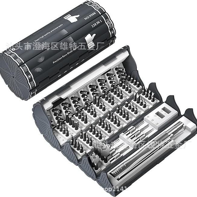 Cross-border 128-in-1 Electronic Precision Screwdriver Set Professional Magnetic Repair Disassembly Computer Phone Tool Kit
