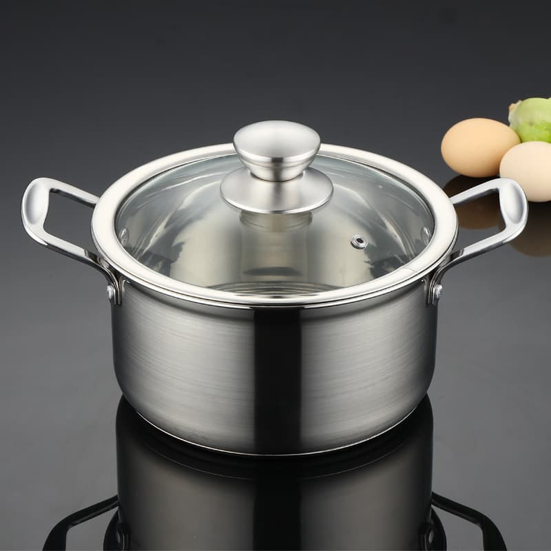 304 Stainless Steel Stockpot, Thickened Noodle Pot, Small Milk Pot, Restaurant Hotel Mini Pot, Single-Serving Pot, 304 Small Hot Pot