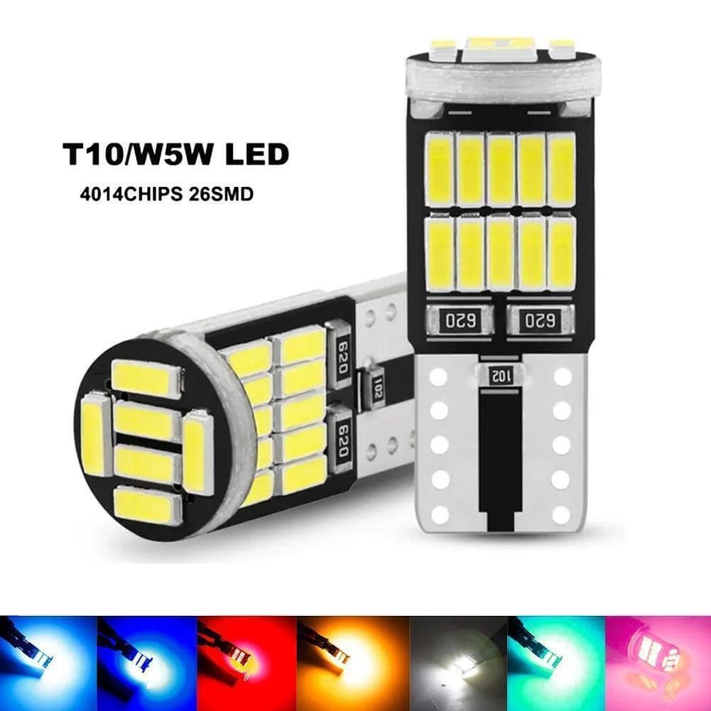Yizhong Car LED T10 4014 26SMD Decoding High Brightness W5W License Plate Light Reading Light