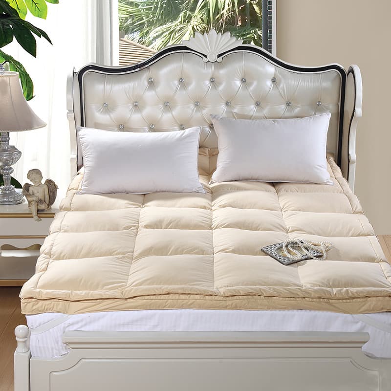 White Goose Down Mattress Feather Soft Pad Thick Warm Five-Star Hotel Mattress Pad Student Dorm Tatami Futon