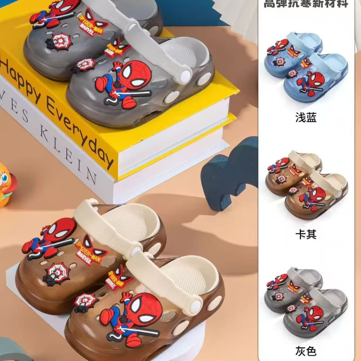 Children's Croc Sandals Boys EVA Non-Slip Slippers Summer Baby Cartoon Outdoor Soft Sole Beach Shoes Wholesale