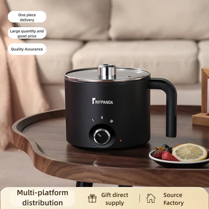 Cross-border electric wax pot, single-serving small household low-power electric frying pan for instant noodles, multi-functional electric cooker