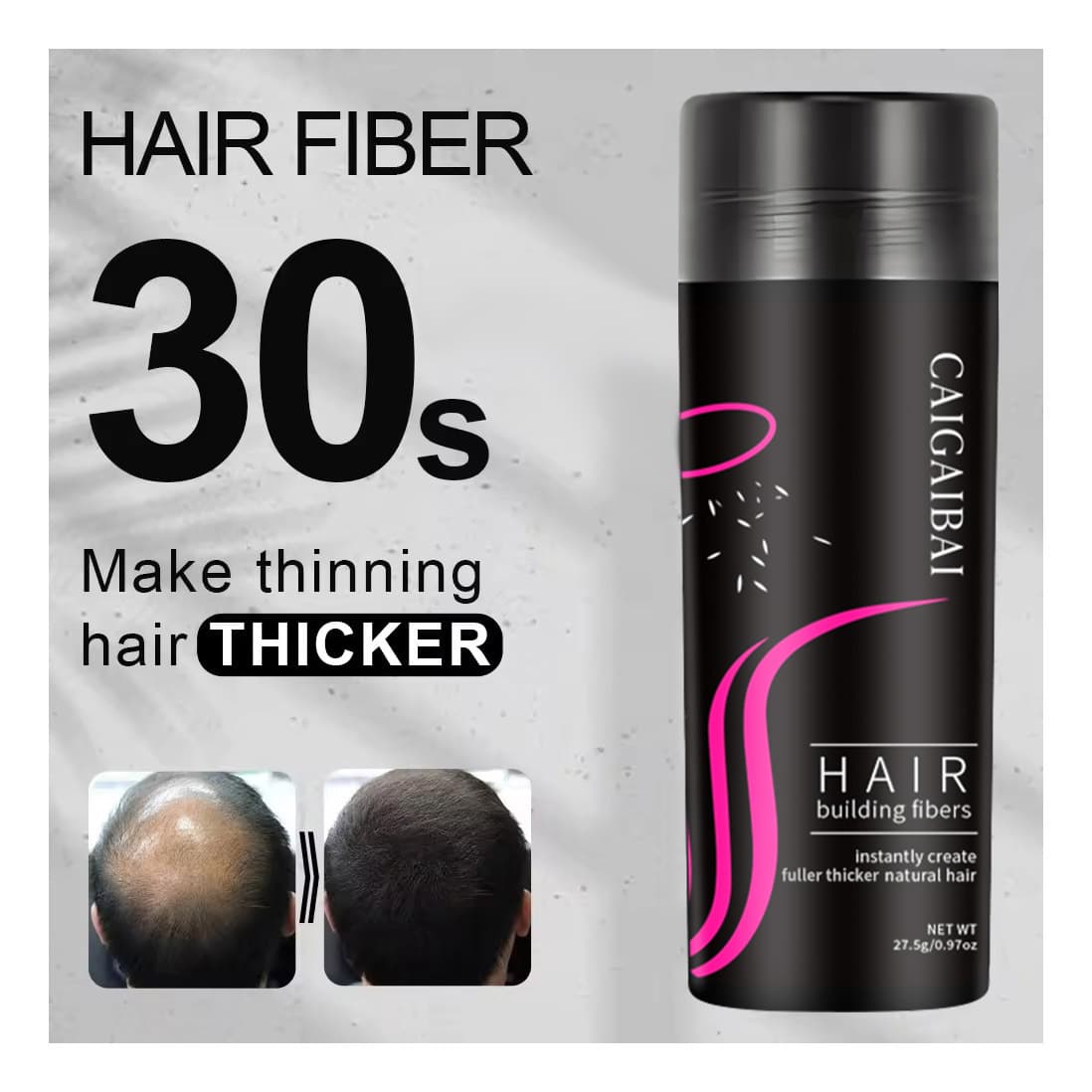 Cross-border Special NDC Hair Fiber Volumizing Powder for Hair Thickening, Concealing Sparse Hair, Emergency Hair Repair Tool FDA