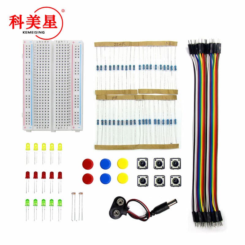 For UNO R3 Starter Kit R3 Kit Mini Breadboard Jumper Button Simple Kit