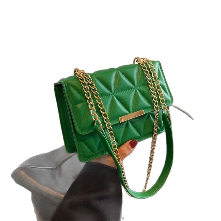 2024 New Trendy Fashion Commuter Shoulder Bag for Women, Quilted Chain Bag, Casual White Shoulder Crossbody Bag