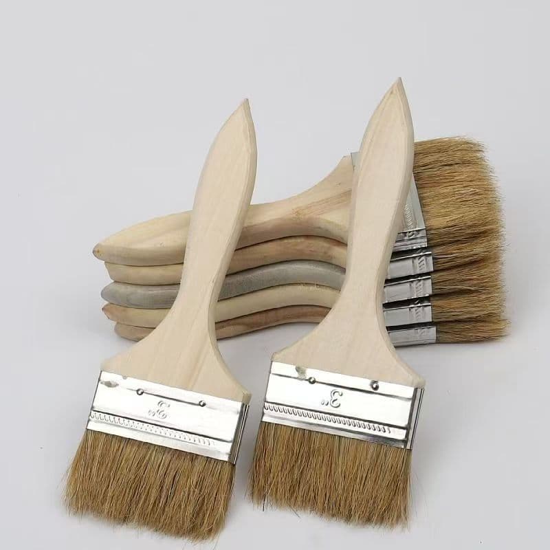 High-Temperature Baked Bristle Brush, Hard Bristle Brush, Seasoning Brush, BBQ Brush, Paint Brush, Fiberglass Resin Brush