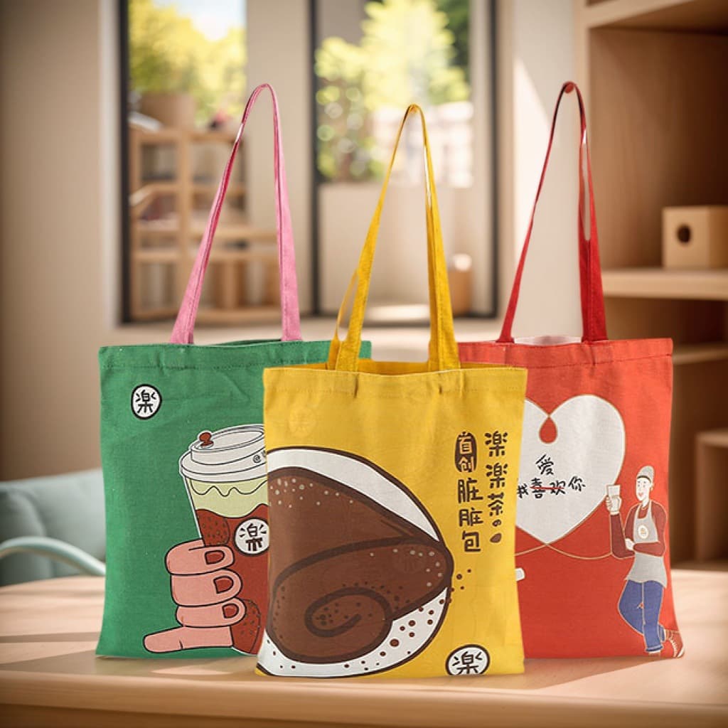 Custom Canvas Bag with Advertising Patterns and Logo for Education and Training Enterprises, Mall Promotions, and Handheld Bags
