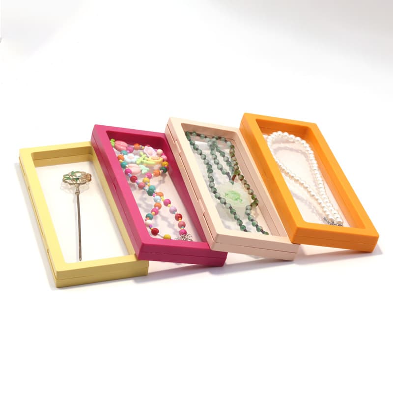 23*9*2cm plastic suspension box set PE jewelry bracelet bracelet necklace moisture-proof and dust-proof storage box jewelry