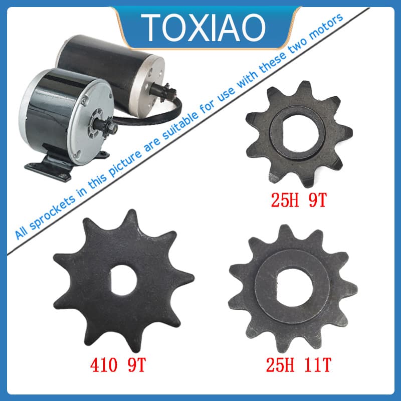 Cross-border hot selling 8mmD hole MY1016 MY6812 original pinion 410 25H 9T 11T sprocket