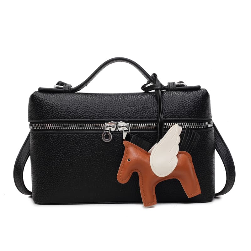 Exquisite Handbag Lunch Box Bag for Women 2025 New Style Pebble Grain Shoulder Crossbody Bag Versatile Small Square Bag Fashion Box Bag