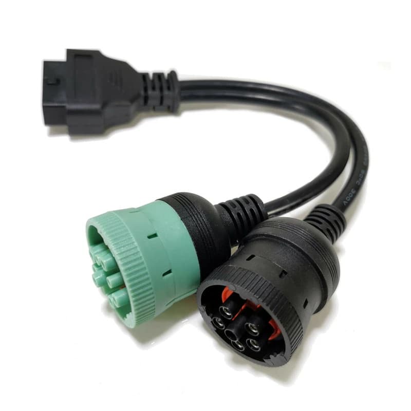 OBD2 Truck Diagnostic Tool 16Pin Cable J1708 J1939 6Pin 9Pin