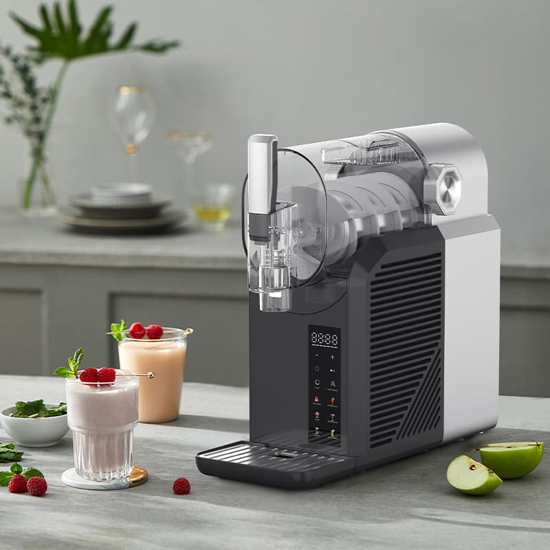 Smoothie machine cross-border home cold drink milkshake ice cream machine multi-function intelligent single-cylinder fully automatic cleaning snow melting machine