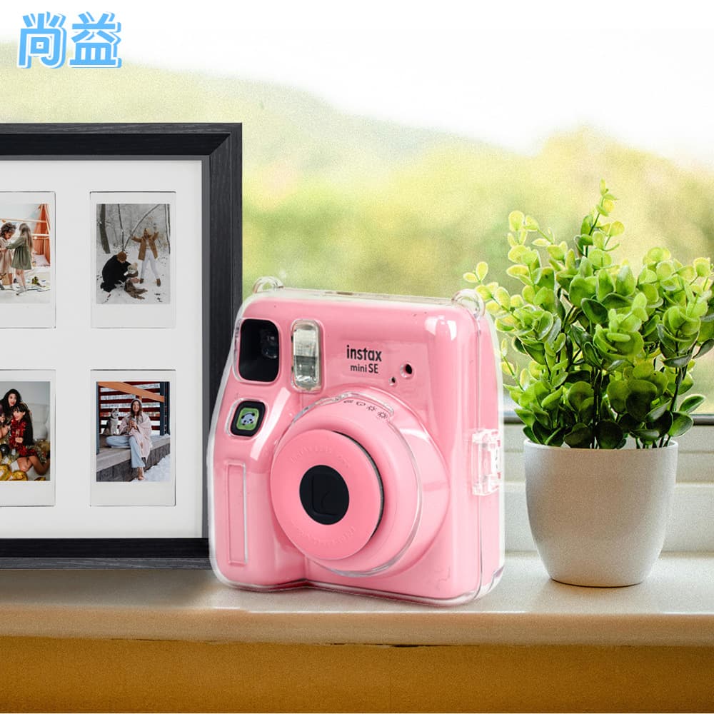Instax Mini SE Transparent Photo Bag Crystal Case, Durable Scratch-resistant Anti-fall PC Storage Shell Protection