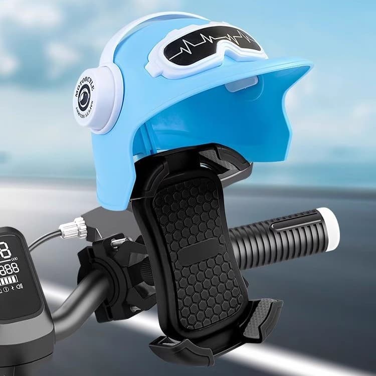 Motorcycle & Electric Bike Phone Mount, Sun-Protective, Shockproof, for Delivery Navigation, Helmet Phone Holder