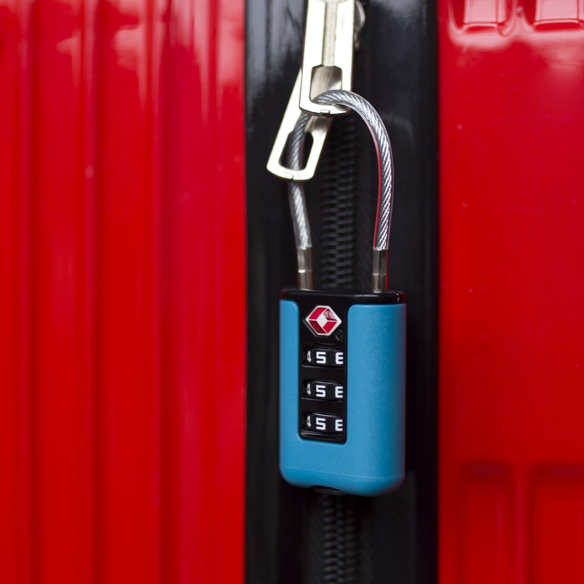 Customs Lock Travel Bag Combination Lock Storage Cabinet Lock In Stock Steel Cable TSA007 04ST-B