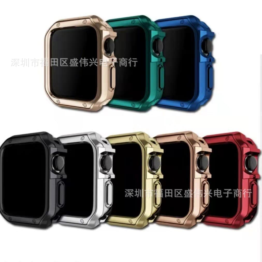 For iWatch S10 Generation Watch Protective Case Apple 9876543 Generation SE Armor Plating TPU Case