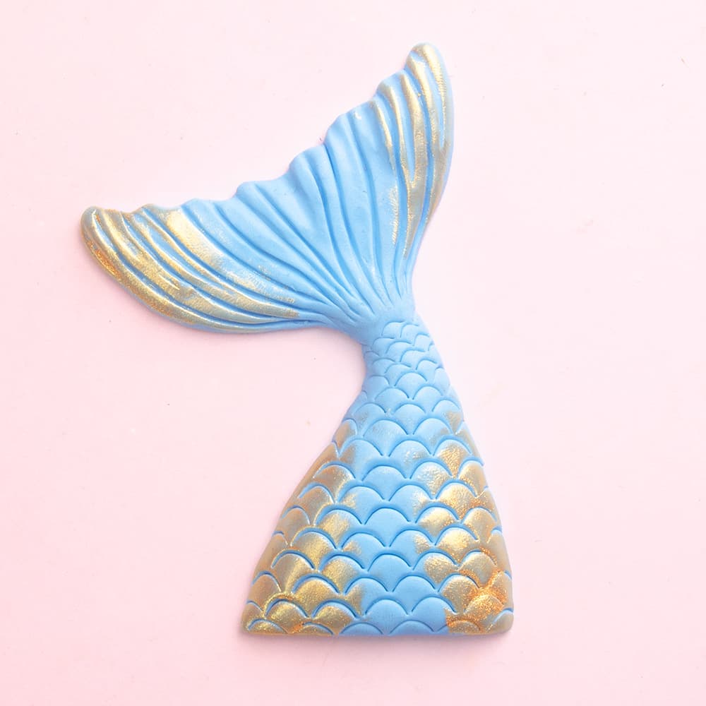 Cake decoration ornaments diy plug-in mermaid fish tail ocean baking birthday party dessert table decoration plug-in