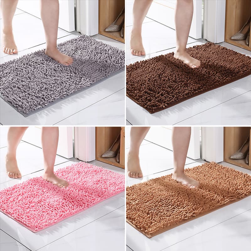 Chenille floor mat bathroom door absorbent door mat bathroom non-slip mat bedroom door foot mat carpet wholesale