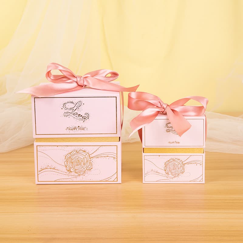 【Wedding Candy Box】High-end Wedding Favor Return Gift Box, Gift Candy Box, No Folding Required