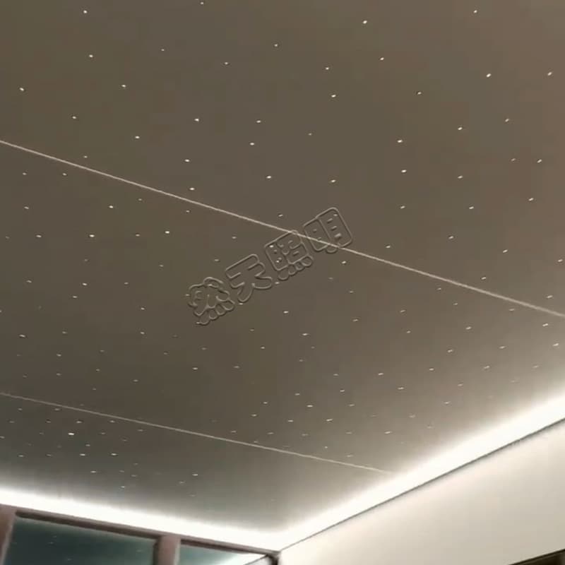 Starry Sky Ceiling Galaxy Home Theater Audio-Visual Room Colorful Meteor Plasterboard Ceiling Starry Fiber Optic Light