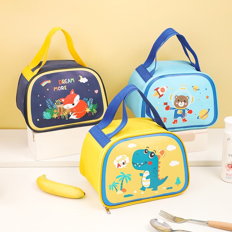 New cartoon insulated lunch box bag, student lunch bag with large capacity, office worker insulated bag manufacturer insulated bag