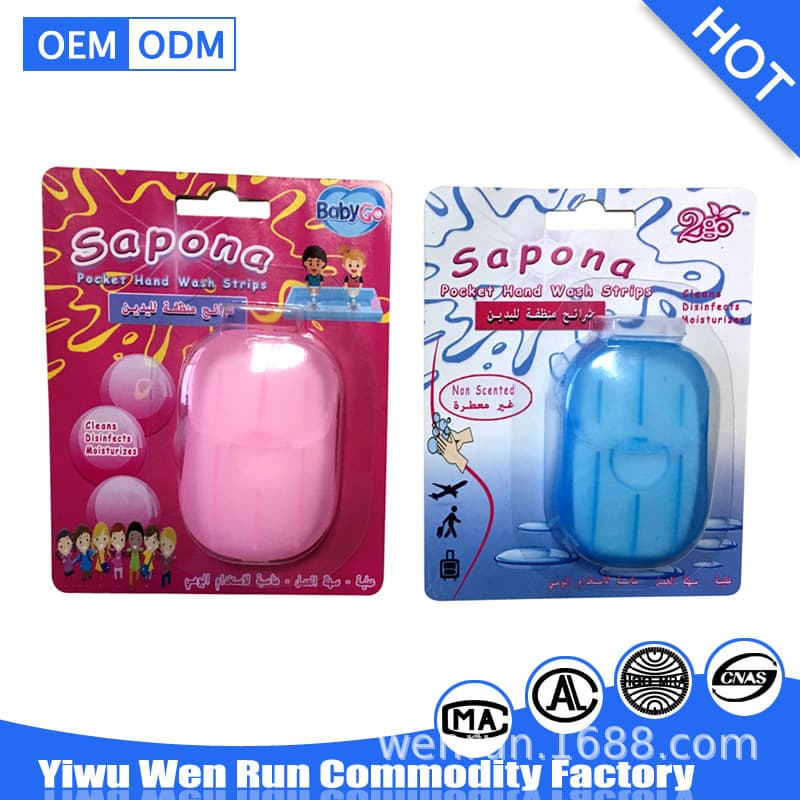 Paper Soap Travel Portable Paper Soap Sheets with Hanger Card, Disposable Hand Washing Soap, Gift