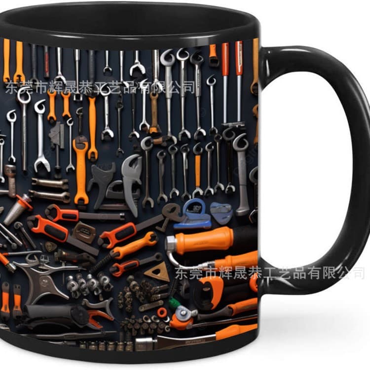 2024 New Foreign Trade Models Tool Box Ceramic Mug Mechanic Set