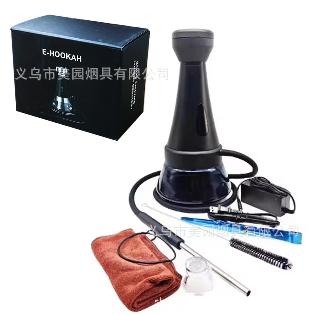 E-Hookah Shisha with Charging LED Display, Fast Heating Electronic Hookah, Arabic Water Pipe