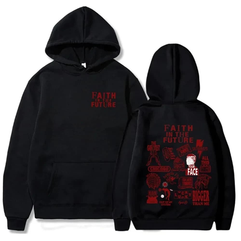 Man Woman Hip Hop Hoodies for Fans Faith In The Future Album