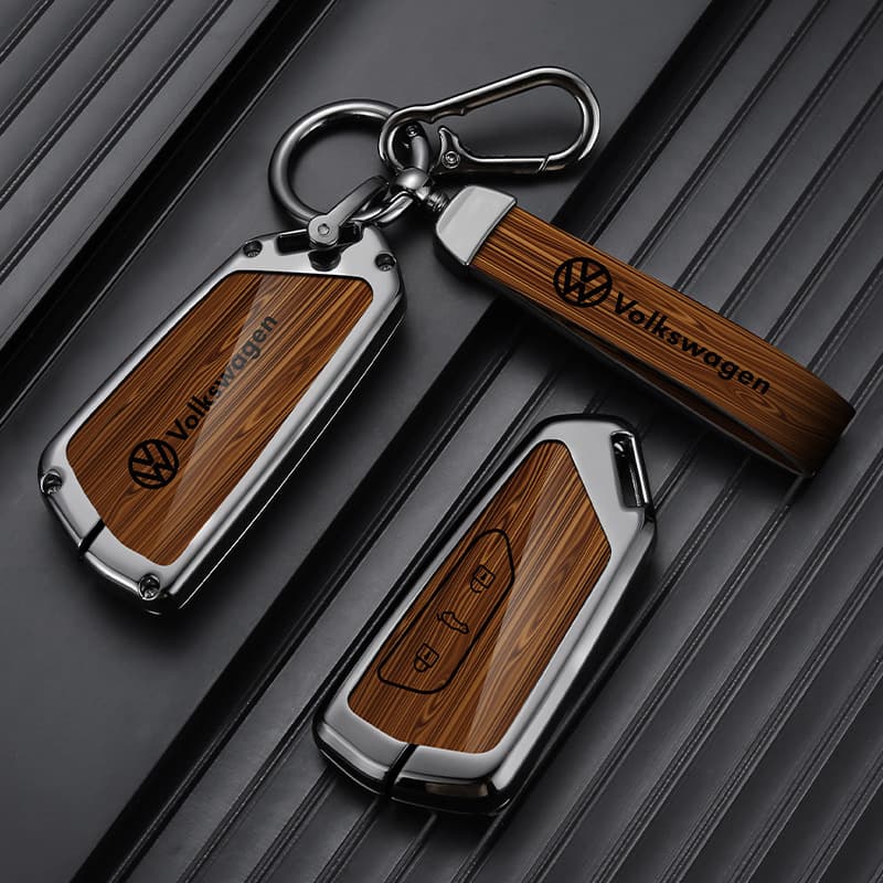 Suitable for Volkswagen 2024 New Touareg Key Cover Remote Control Protective Case, Lingdu Golf Car Key Case Buckle High-End