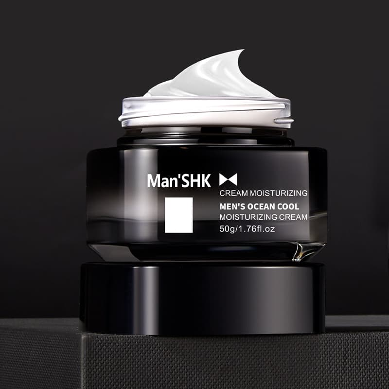 Jiefuquan Men's Ocean Cool Refreshing Face Cream 50g, Moisturizing Hydrating and Nourishing Fine Men's Skincare Face Cream for Autumn and Winter