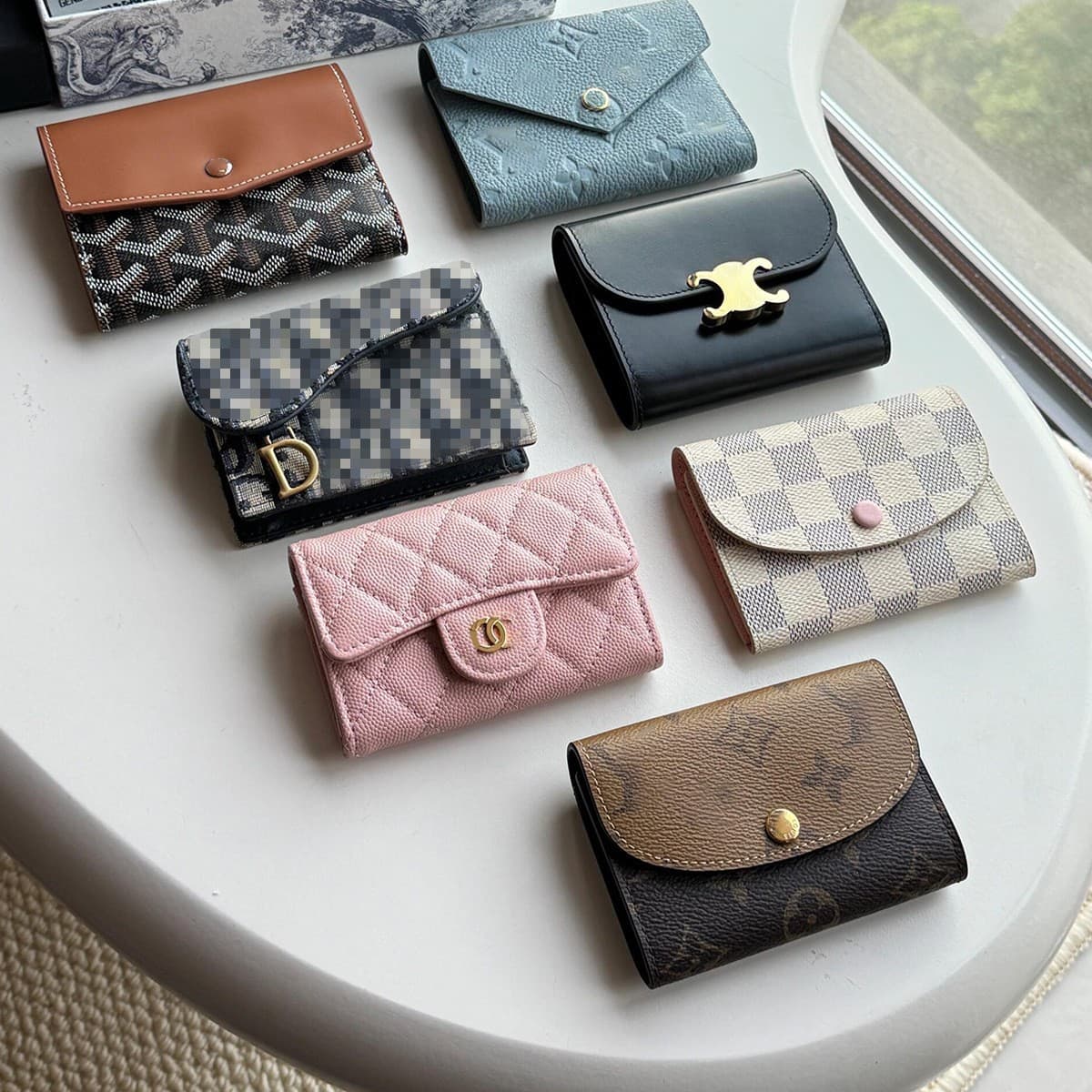 Wallet Guangzhou big-name wallet foreign trade cross-border wallet women's wallet embossed diamond pattern women's style with box passport holder